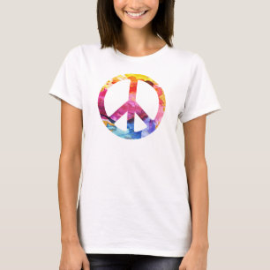 Camiseta Arte de la acuarela del chica 70s del Hippie del
