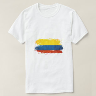 Camiseta Arte de la bandera de Colombia