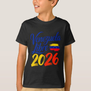 Camiseta Arte de la bandera de libertad patriótica de Venez