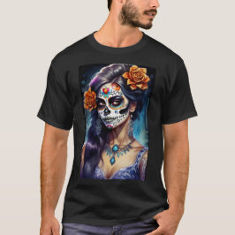 Camiseta Arte de la Calavera del Azúcar - Rostros del Festi