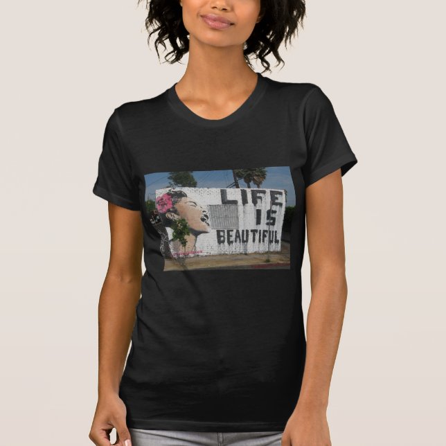 Camiseta Arte de la calle de Billie Holiday (Anverso)