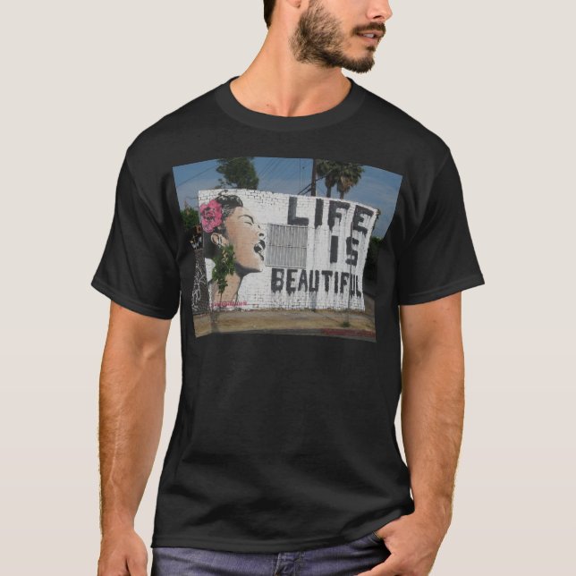 Camiseta Arte de la calle de Billie Holiday (Anverso)