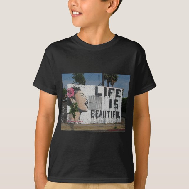 Camiseta Arte de la calle de Billie Holiday (Anverso)