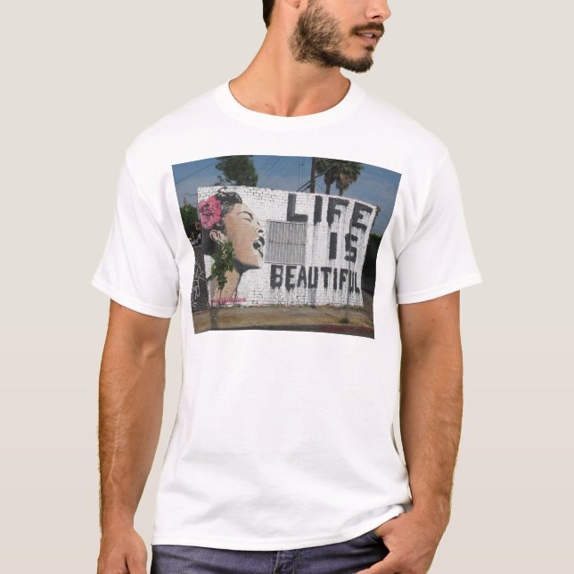 Camiseta Arte de la calle de Billie Holiday (Anverso)