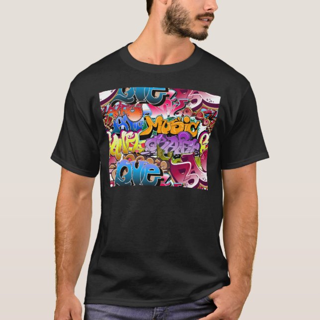 Camiseta Arte de la calle de la pintada (Anverso)