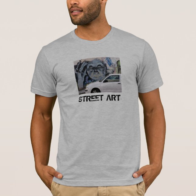 Camiseta Arte de la calle del coche gitano de la mujer del (Anverso)