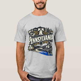 Camiseta Arte de la Campana de la Libertad del Patrimonio d