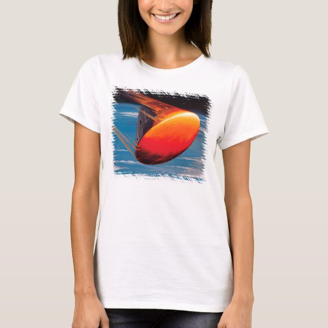 Camiseta Arte de la cápsula espacial del módulo de comando  (Anverso)