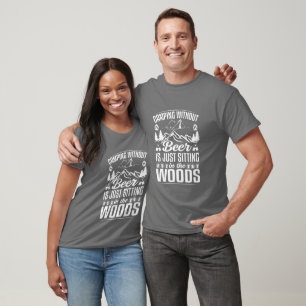 Camiseta arte de la cerveza de camping divertido T-Shirt
