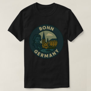 Camiseta Arte de la ciudad de Bonn Alemania