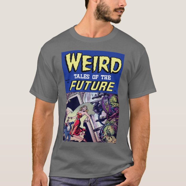 Camiseta Arte de la cubierta: Cuentos extraños del futuro (Anverso)