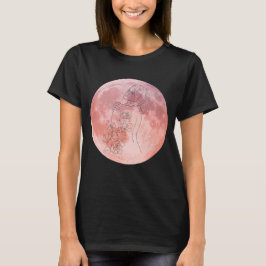 Camiseta Arte de la Diosa de la Luna Púrpura