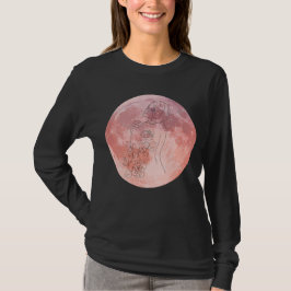 Camiseta Arte de la Diosa de la Luna Púrpura