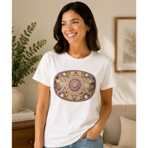 Camiseta Arte de la Diosa Oceánica Nautilus Espiritual