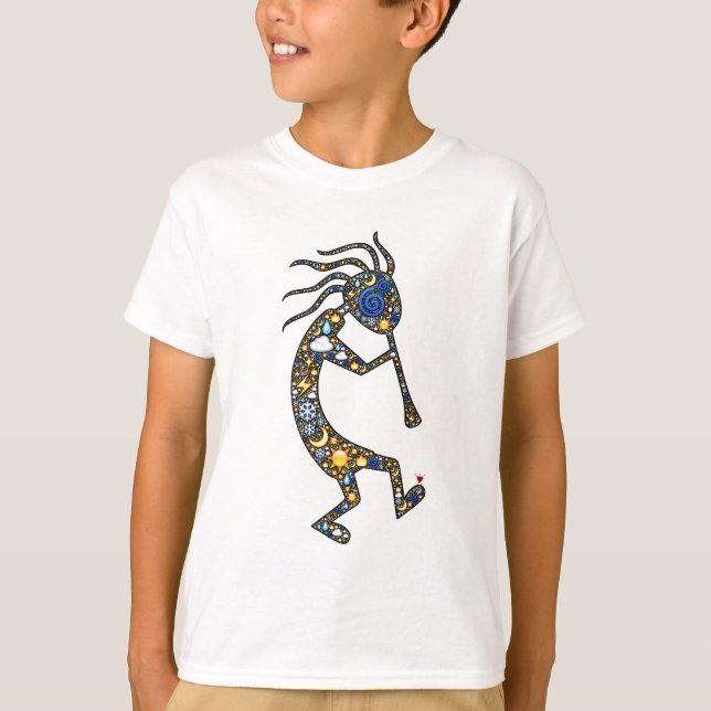 Camiseta Arte de la emoji de Kokopelli, por Built4Love (Anverso)