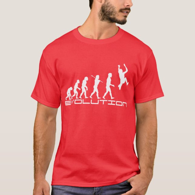 Camiseta Arte de la evolución del deporte de la triple (Anverso)