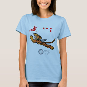 Camiseta Arte de la nariz de Flying Tigers WWII