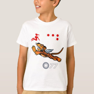 Camiseta Arte de la nariz de Flying Tigers WWII