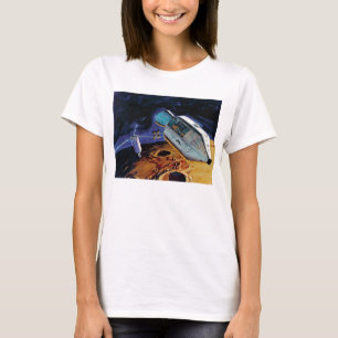 Camiseta Arte de la órbita lunar del subsatélite Apollo 15