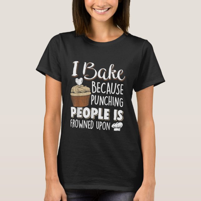 Camiseta arte de la palabra de cupcake bakers para divertir (Anverso)