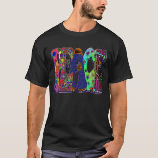 Camiseta Arte de la palabra de la paz