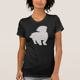 Camiseta Arte de la palabra de Shih Tzu