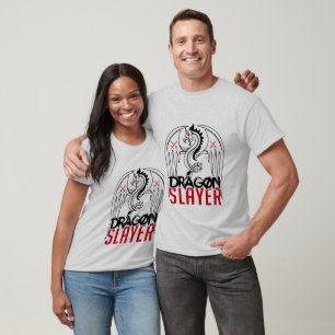 Camiseta arte de la palabra del blanco del dragón fresco