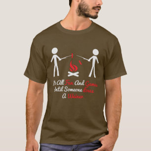 Camiseta arte de la palabra satinado divertido