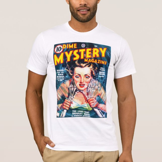 Camiseta Arte de la portada de revista de la pulpa del (Anverso)