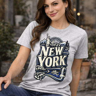 Camiseta Arte de la tierra emblemática del imperio del patr