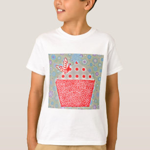 CAMISETA ARTE DE LA TORTA DE LA TAZA DE ORIGAMI