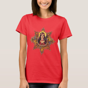 Camiseta Arte de la Virgen luminosa Premium Santa Filomena