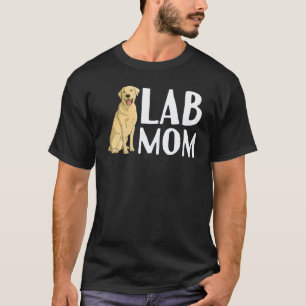 Camiseta Arte de Labrador Adorable para Mujeres Mamá Labrad