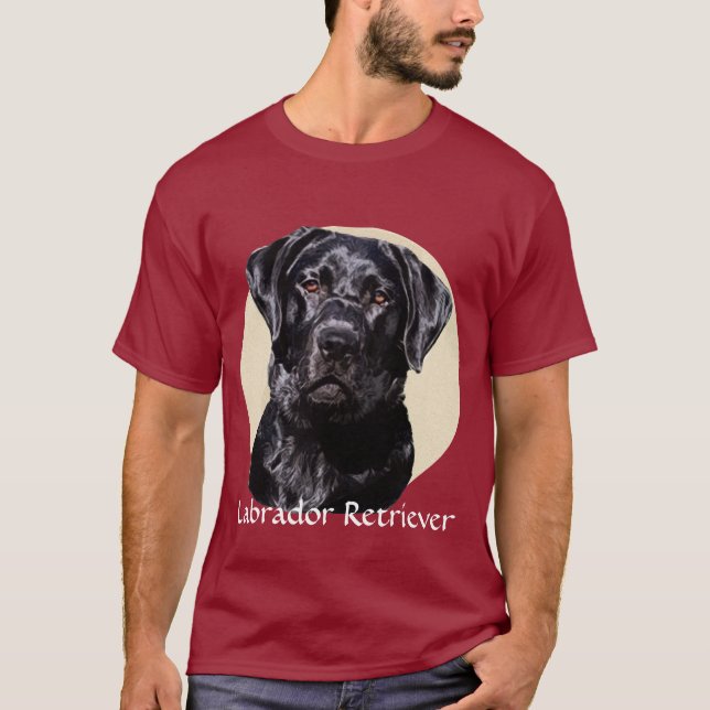Camiseta Arte de Labrador Recuperador (Anverso)