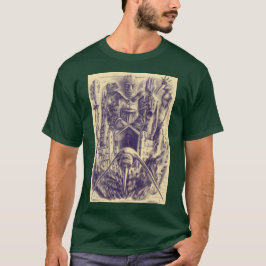 Camiseta Arte de lápiz de palacio de sombra
