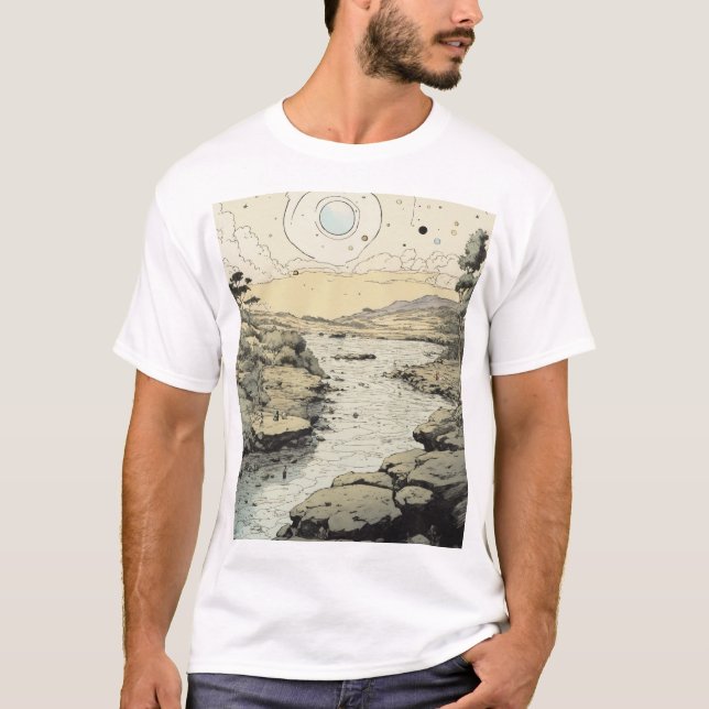 Camiseta Arte de lápiz y tinta (Anverso)