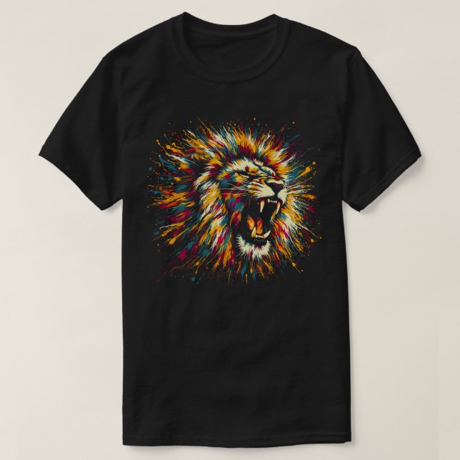 Camiseta Arte de león (Diseño del anverso)