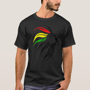 Camiseta Arte De León De Reggae Rasta Para Rastafari