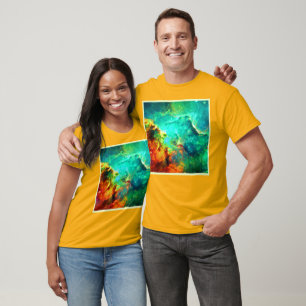 Camiseta Arte de lienzo de galaxia vibrante