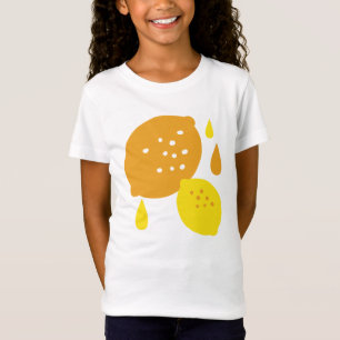 Camiseta Arte de limón azul de la marina - Diseño de cítric