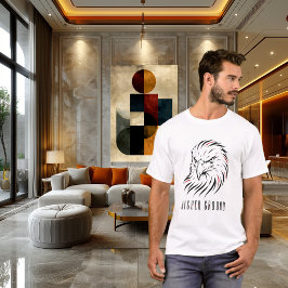Camiseta Arte de línea de águila minimalista