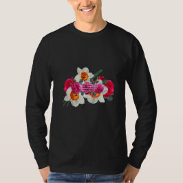 Camiseta Arte de línea de flores minimalistas | Botánica es
