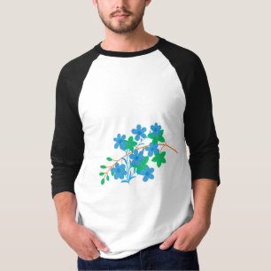 Camiseta Arte de línea de hoja larga elegante   Botánica mi