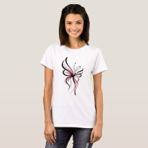 Arte de línea de mariposa elegante