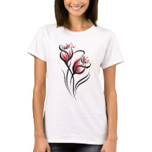 Arte de línea floral elegante