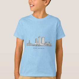 Camiseta Arte de línea minimalista de la silueta de Fort Wo