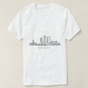 Camiseta Arte de línea minimalista de la silueta de Fort Wo
