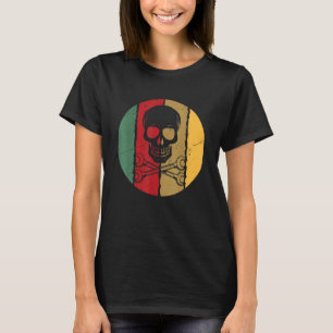 Camiseta Arte de llaves inglesas frescas de cráneo vintage
