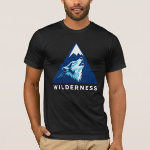 Camiseta arte de lobo