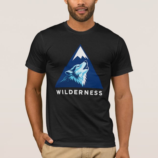Camiseta arte de lobo (Anverso)